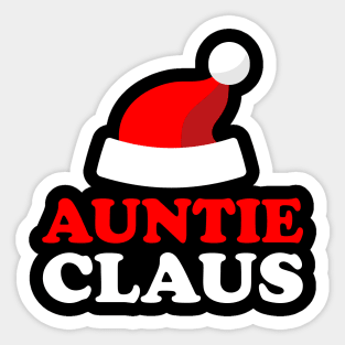 Auntie Claus Logo Design Sticker